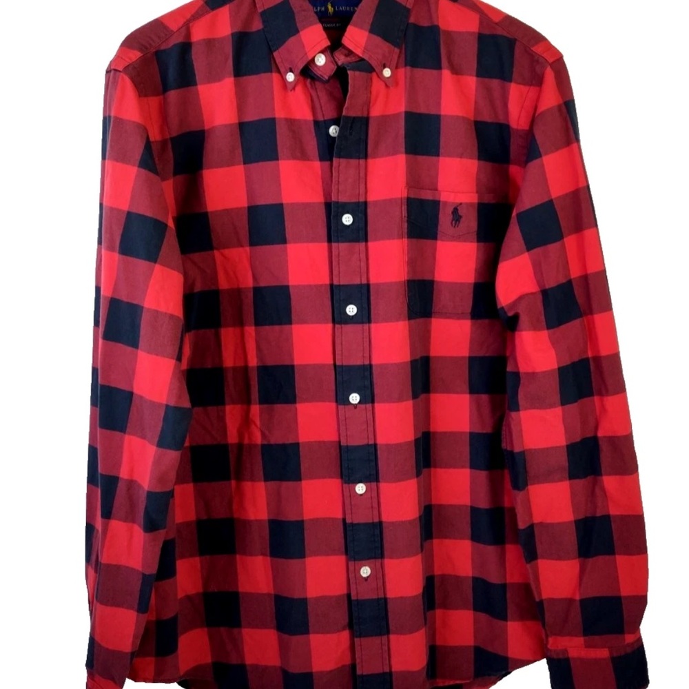 Ralph Lauren Red and Black Plaid Shirt